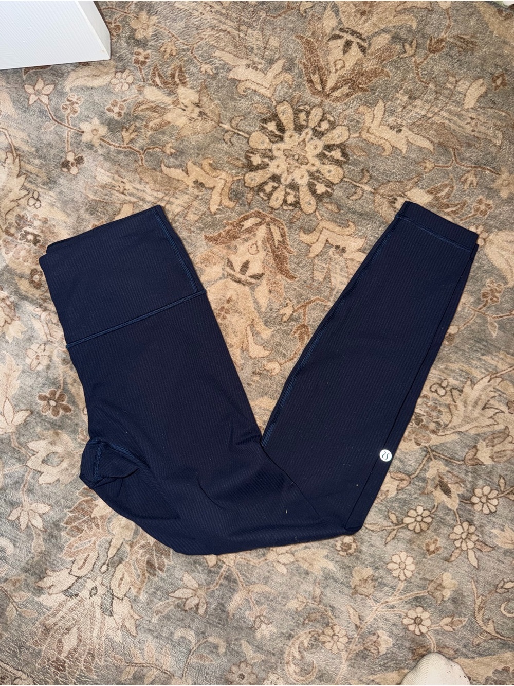 lululemon Wunder Train HR ribbed tight 28โ